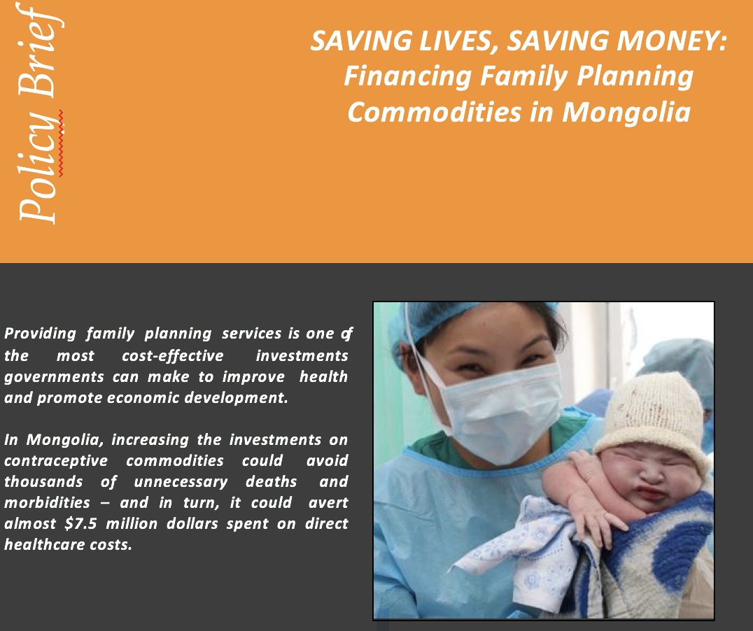 Financing Family Planning Commodities in Mongolia