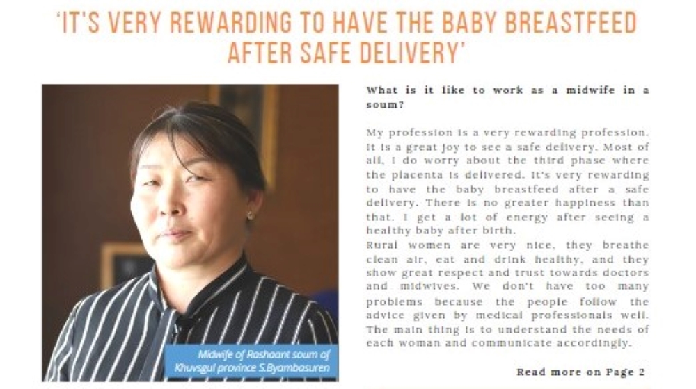 UNFPA Mongolia Newsletter #20(4) Apr-Jun 2022