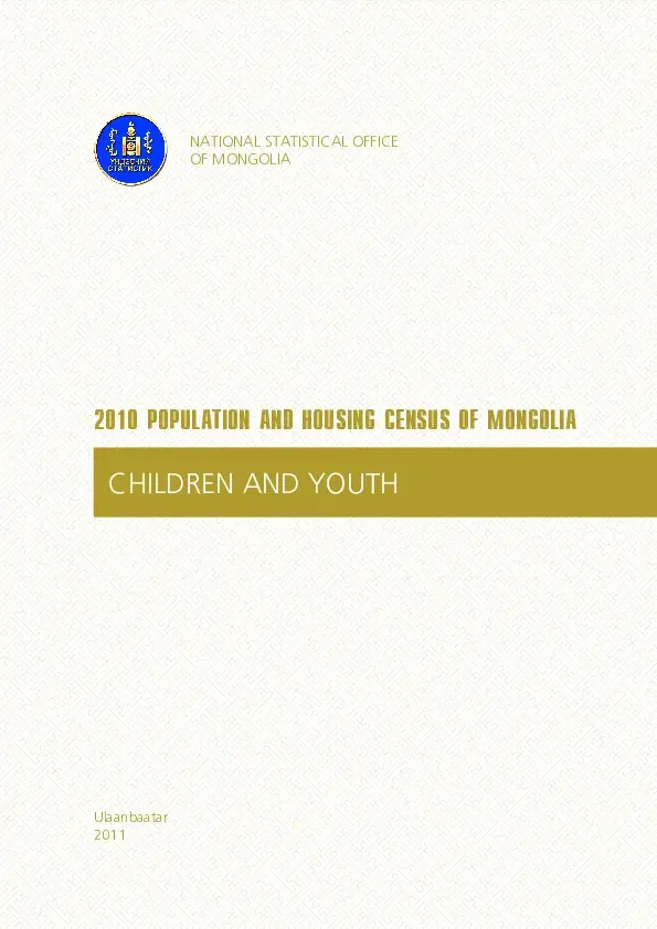 Statistics on children and youth