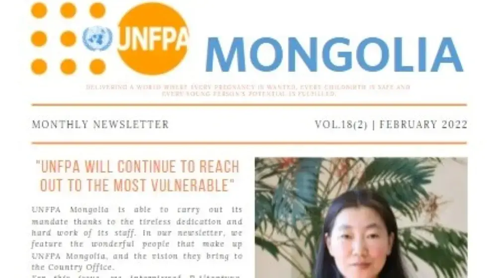 UNFPA Mongolia Newsletter #18(2) February 2022