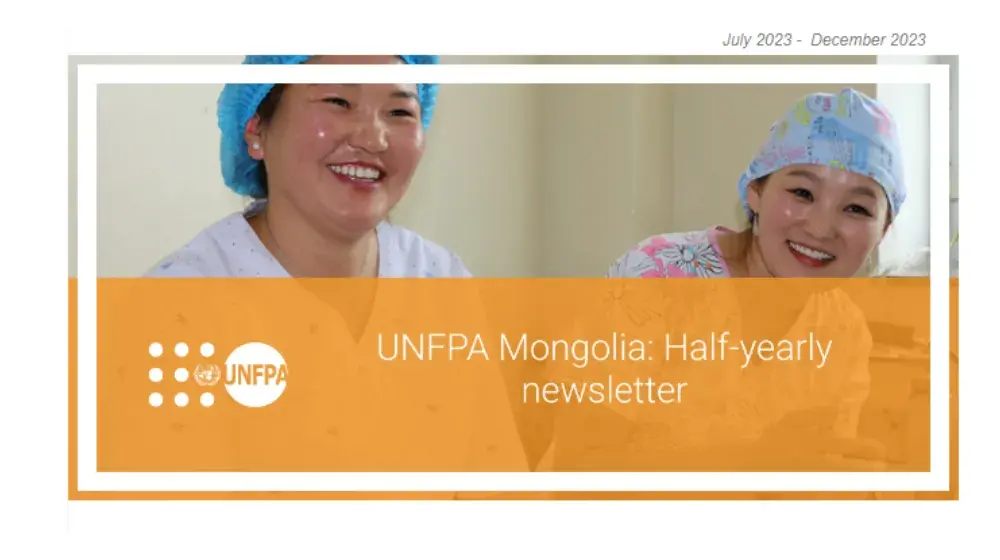 UNFPA Mongolia half-yearly newsletter Jul-Dec 2023