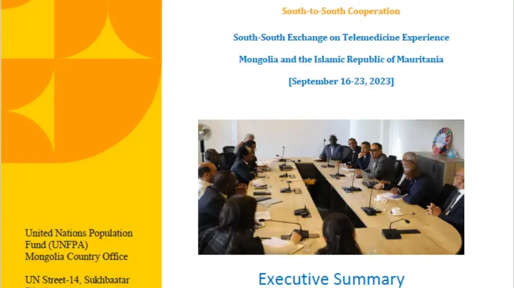 South-South Cooperation on Telemedicine Experience Mongolia and the Islamic Republic of Mauritania